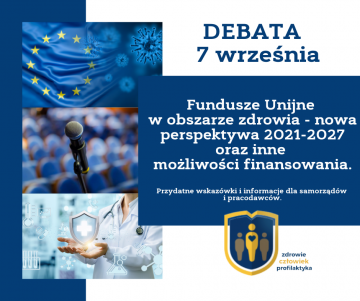 Podsumowanie debaty eksperckiej dotyczącej możliwości pozyskiwania środków finansowych na inicjatywy zdrowotne
