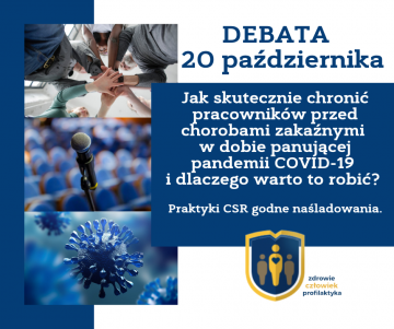 Jak skutecznie chronić pracowników przed chorobami zakaźnymi i skąd brać na to środki? - podsumowanie debaty